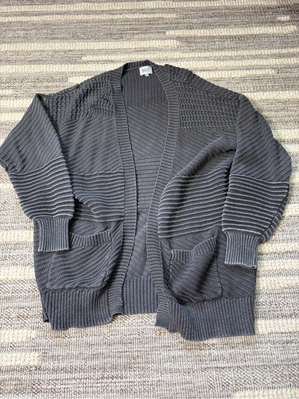 BKE Mixed Stitch Cardigan Sweater medium